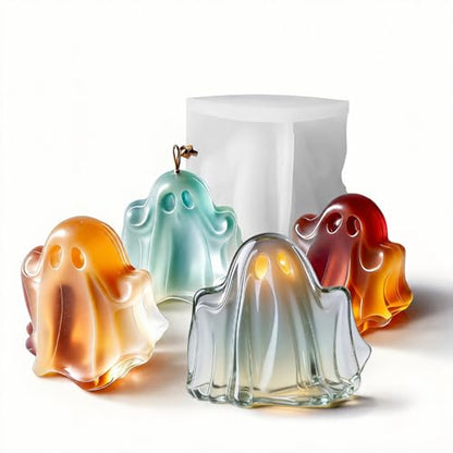 3D Halloween Ghost Molds for Candle Making