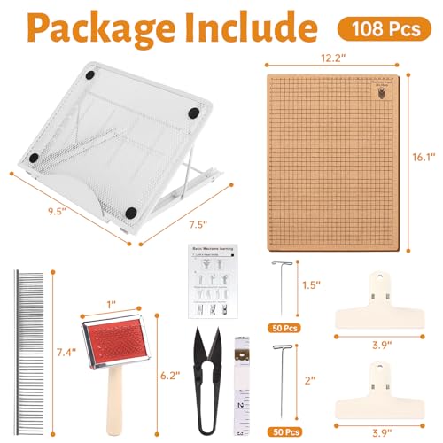 108 Pcs Complete Macrame Supplies with 12×16 Inch Macrame Board