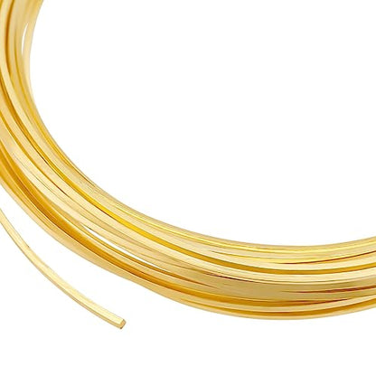 14K Gold Plated Square Copper Wire
