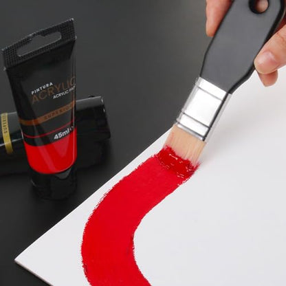 1 PCS Flat Paddle Paint Brush Set (3 Count)