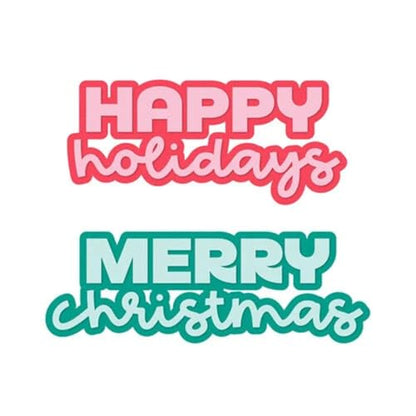Metal Cutting Dies DIY Merry Christams Embossing Stencil Template Scrapbooking Card Making Mold Photo Album Arts Crafts Tools