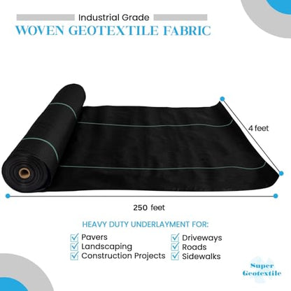 Woven Geotextile Fabric for Driveway and Road Stabilization