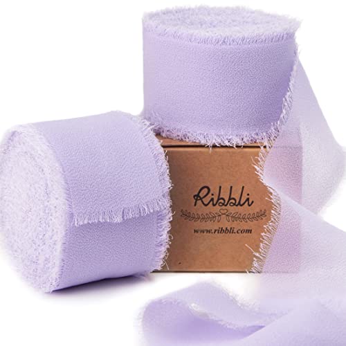 Lavender Chiffon Silk Ribbon (60 Foot)