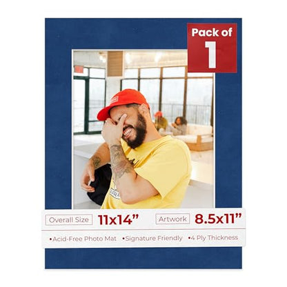 11x14 Mat Bevel Cut for 8.5x11 Photos