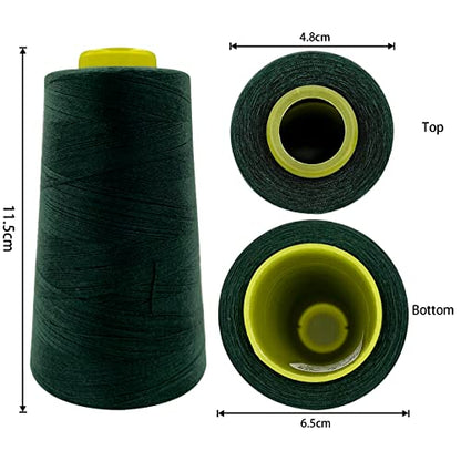 4 Cones of 3000 Yards Each Spool Thread for All Purpose