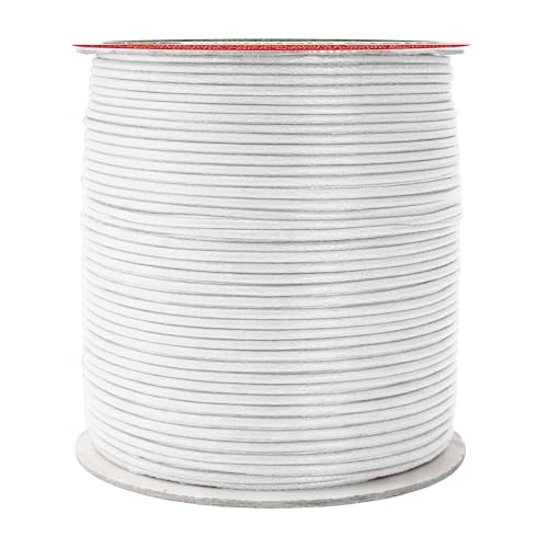 2mm White Waxed Cord (327 Foot)