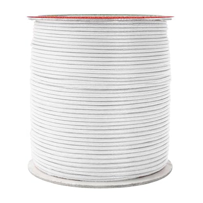 2mm White Waxed Cord (327 Foot)