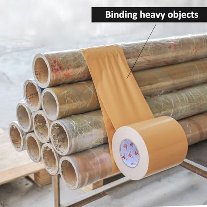 6" Tan Beige Duct Tape 6 Inch (180 Foot)