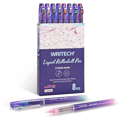 Liquid Ink Rollerball Pens (8 Count)