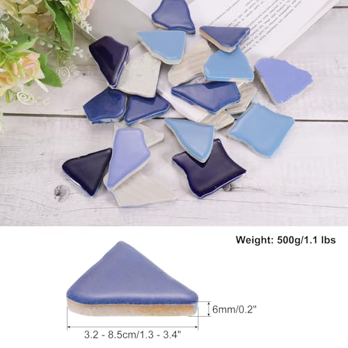 500g 1.1LB Irregular Ceramics Mosaic Tiles