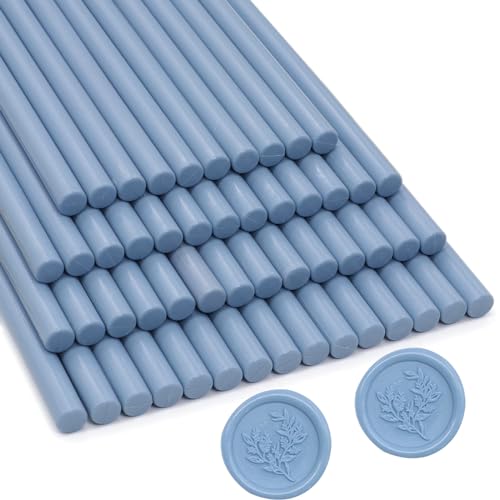 52pcs Dusty Blue Wax Sealing Sticks