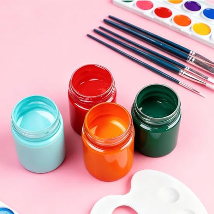 36 Pack 6 OZ Plastic Jars Clear Cosmetic Container with Lids (36 Count)