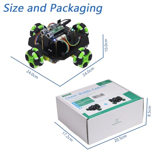 Omni Wheel Car Kit for Raspberry Pi Pico
