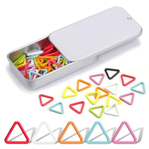Triangle Metal Stitch Markers (50 Count)