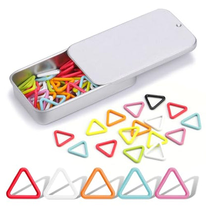 Triangle Metal Stitch Markers (50 Count)