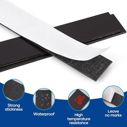 Magnetic Strips with Adhesive Backing 6 Pack