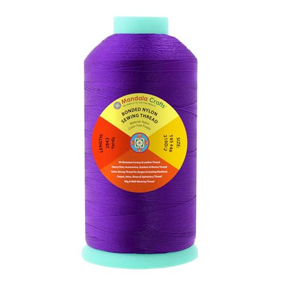 Size 46 210D T45 True Purple Bonded Nylon Thread (8529 Foot)