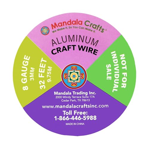 8 GA Turquoise Pink Assorted Anodized Aluminum Craft Wire