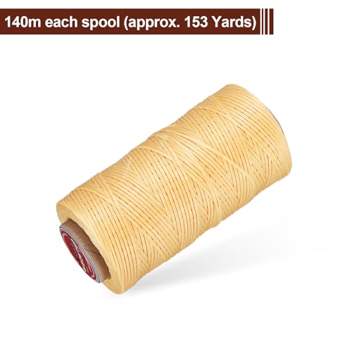 Flat Leather Sewing Waxed Thread