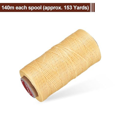 Flat Leather Sewing Waxed Thread