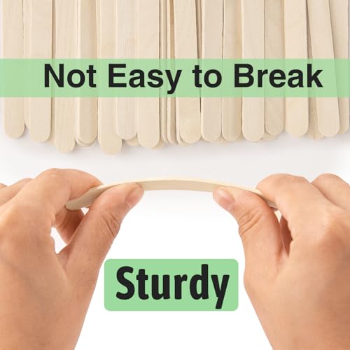 2400Pcs 4.5" Wooden Popsicle Sticks (2400 Count)
