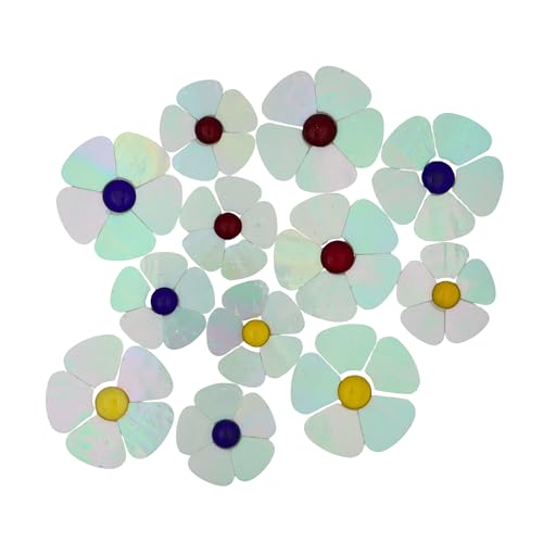Iridescent Flower Mosaic Tiles