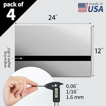 Metallic Looking Acrylic Sheet (4 Count)