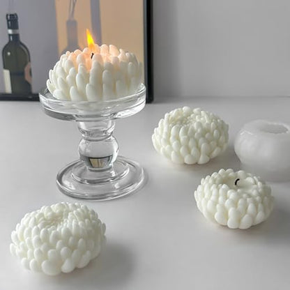 2PCS Chrysanthemum Flower Candle Molds (2 Count)