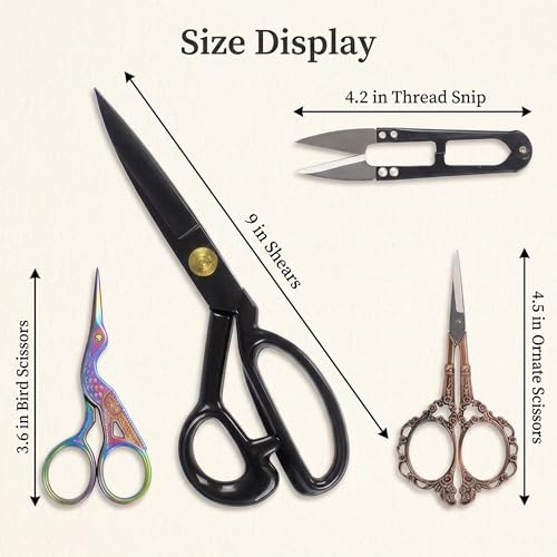 Professional 9 inch Dressmaking Tailor Scissors Small Embroidery