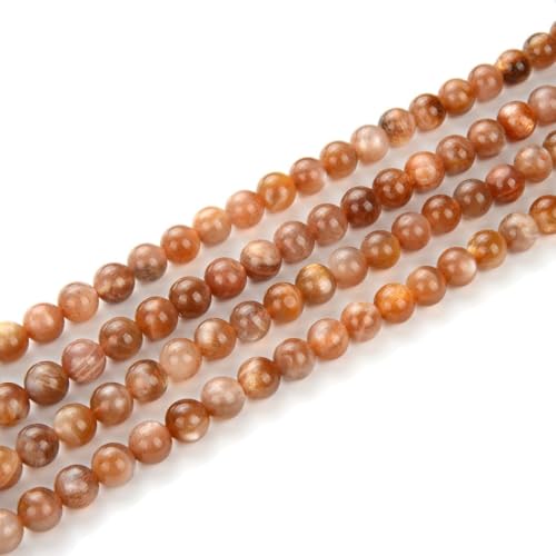 70pcs Adabele Natural Multi Colors Sunstone Gemstone 10mm Round Beads (74 Count)