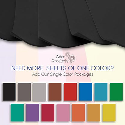Black EVA Foam Sheets for Crafts (15 Count)