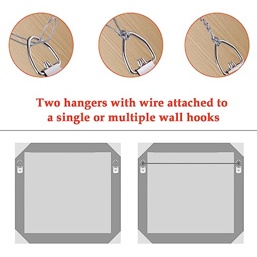 Picture Wire Hanging Kit Supports Up to 40lbs for Painting Frame Mirror