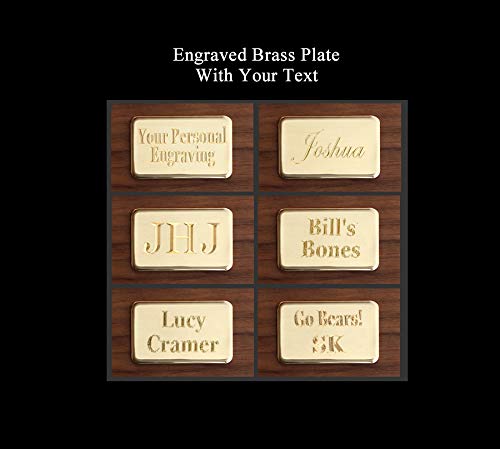 Alex Cramer Double 9 Dominoes Set for Adults with Spinners. Domino Set in Black Walnut Case. Holds 55