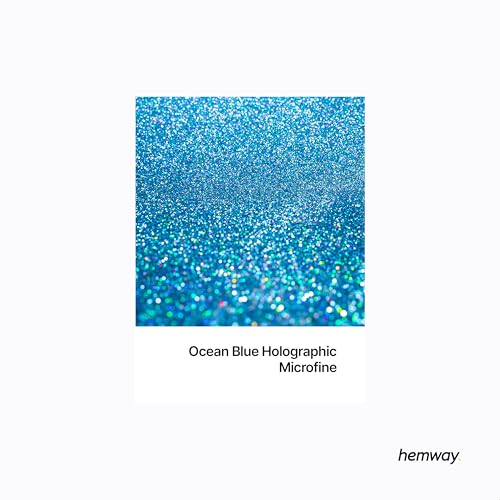 Craft Glitter Ocean Blue Holographic 100g Microfine Glitter
