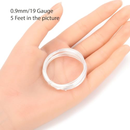 5 Feet Real 925 Sterling Silver Half Hard Jewelry Wire (5 Foot)