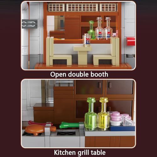 Master C66019W Japanese Style Yakitori Izakaya House Building Set