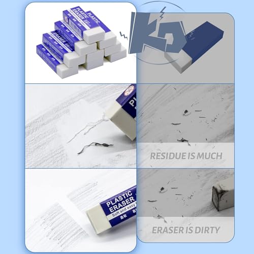 Pencil Erasers 10 Pieces (10 Count)