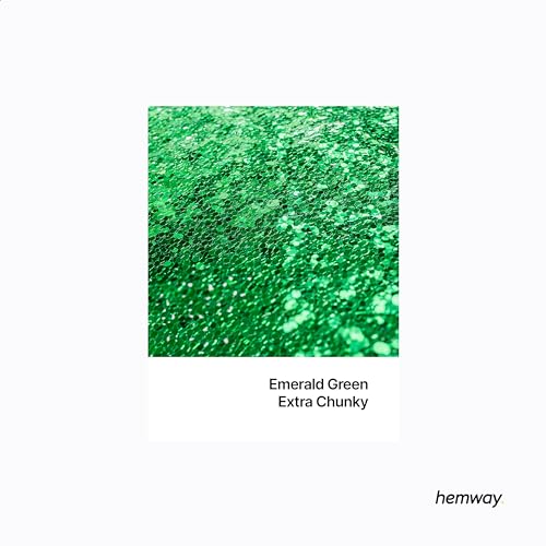 Resin Glitter Emerald Green 100g Extra Chunky (3.5274 Ounce)