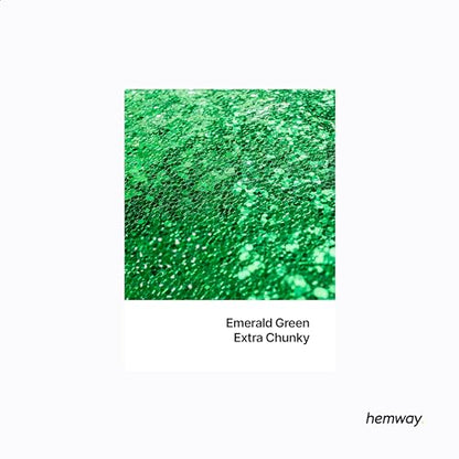 Craft Glitter Shaker Emerald Green 130g Extra Chunky (4.5 Ounce)