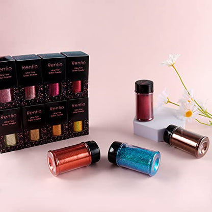 Ultra Fine Glitter Powder Metallic Resin Glitter 2.11 Oz