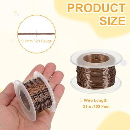 20 Gauge 0.8mm Anodized Aluminum Wire for Jewelry Craft Making