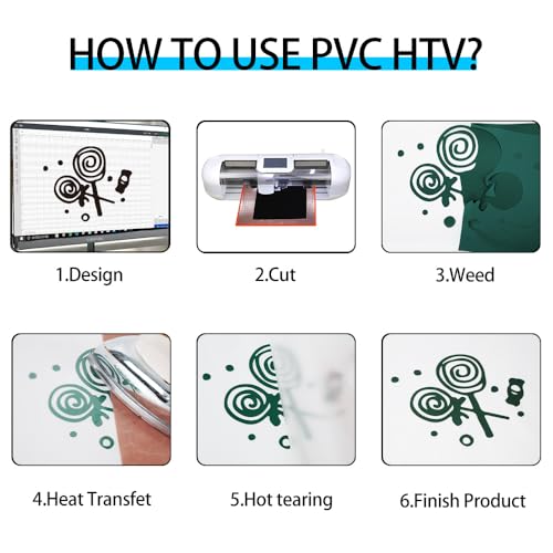 Dark Green Heat Transfer Vinyl HTV Rolls