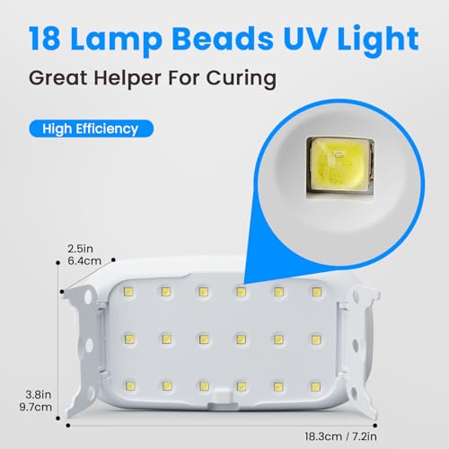 200g UV Resin Kit with Large Light 18 Beads for Jewelry Making (7.0548 Ounce)