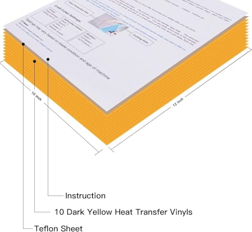 Drak Yellow Heat Transfer Vinyl