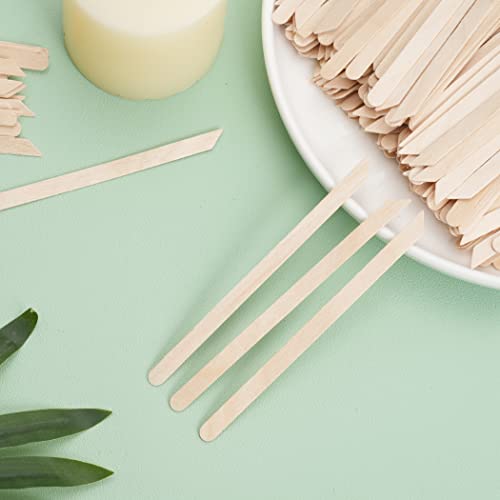 1000Pcs Wooden Wax Sticks Small Waxing Applicator Sticks Wax Spatulas Wood Craft Sticks for Hair Removal and Smooth Skin (1000 Count)