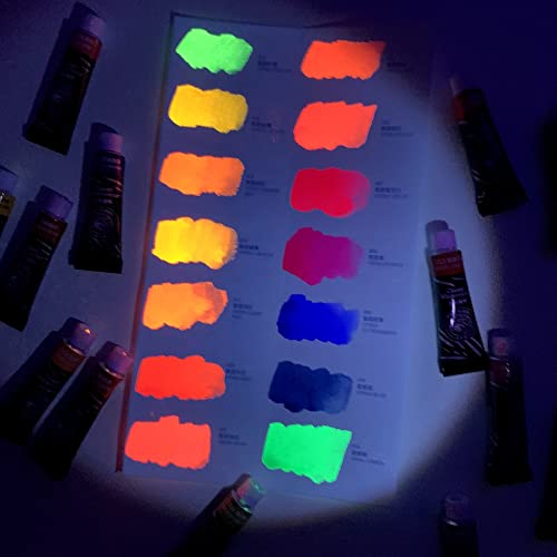 Watercolor Paint 14 Vibrant Neon Colors Watercolor Tubes (200 Ounce)