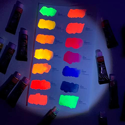 Watercolor Paint 14 Vibrant Neon Colors Watercolor Tubes (200 Ounce)