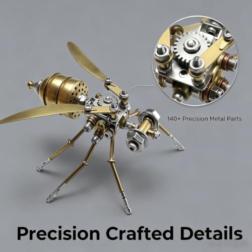 3D Metal Puzzle Steampunk Vespa Mechanical Model DIY Assembly for Adults 140+ PCS 2