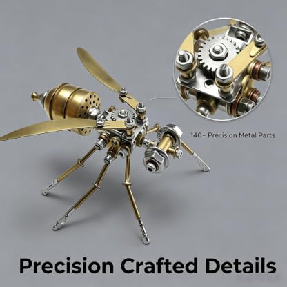 3D Metal Puzzle Steampunk Vespa Mechanical Model DIY Assembly for Adults 140+ PCS 2