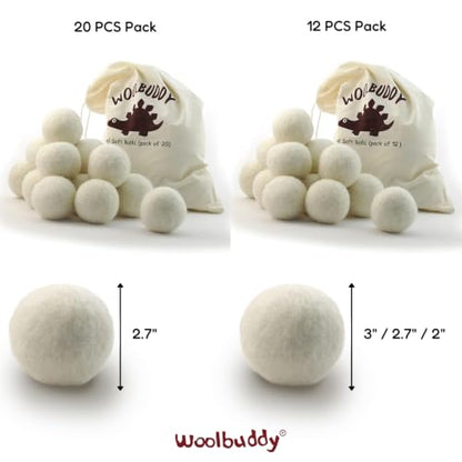 Wool Felt Balls 20 PCS